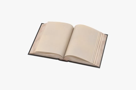 Preview: Open Classic Book with Blank Pages