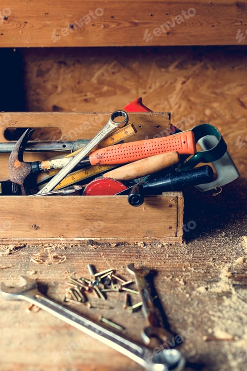 Preview: Carpenter Craftman Lumber Timber Woodwork Concept