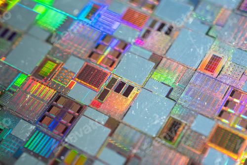 Preview: Silicon wafer for manufacturing semiconductor of integrated circuit.