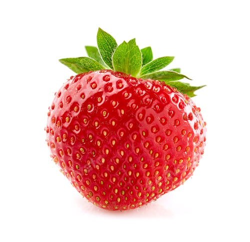 Preview: One strawberry in closeup