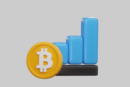 Vorschau: Cartoon zum Bitcoin-Preiswachstumsdiagramm