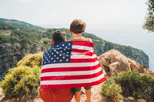 Preview: Family USA flag 4 fourth of july