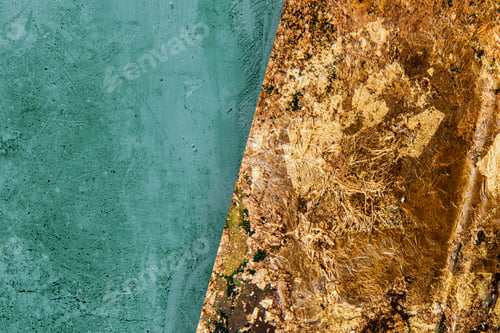 Preview: Green and golden marble textured background