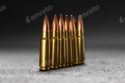 Preview: Bullets on gray background
