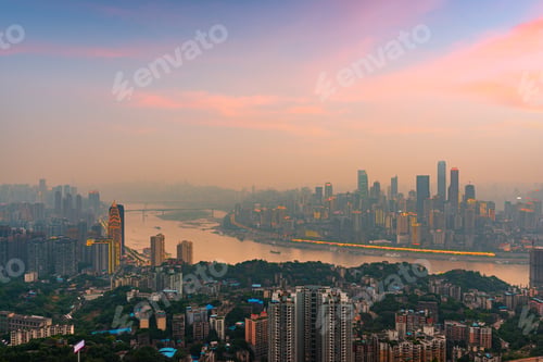 Preview: Chongqing, China downtown city skyline