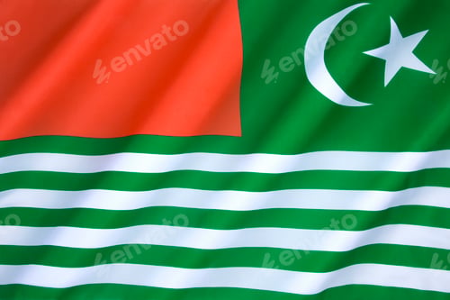 Preview: Regional flag of the State of Kashmir - India
