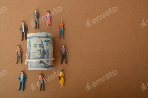 Preview: team of professionals, strategizing and financial opportunities,currency notes maximize wealth