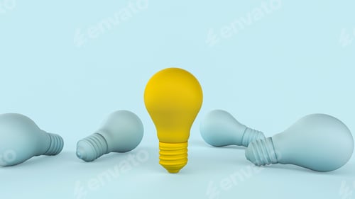 Preview: Minimal idea creativity inspiration concept.