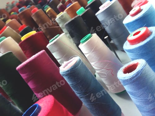 Preview: Colorful sewing threads