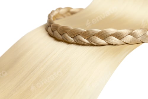 Preview: Closeup on luxurious glossy blonde hair