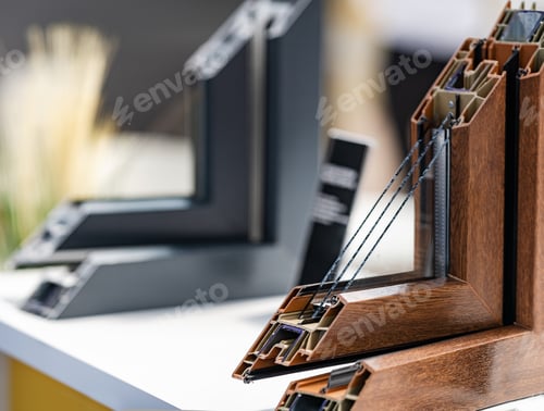 Preview: Aluminum Window cross section on display