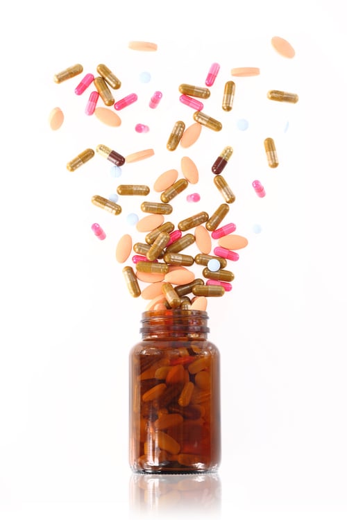 Preview: Pills come out from a medicine bottle
