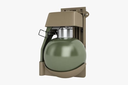 Visualização: Granada fictícia M67 com montagem