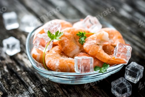 Preview: Frozen shrimps