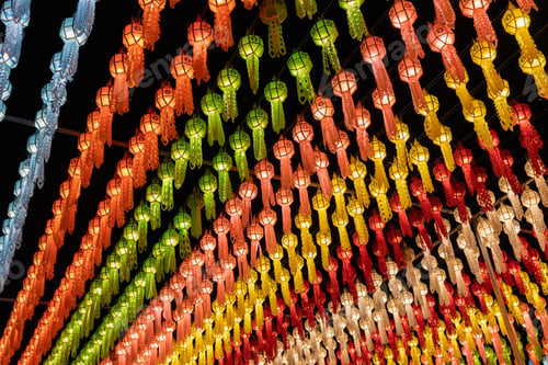 Preview: Colorful Lantern Ceiling at Night Festival