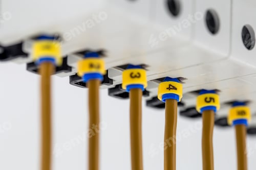Preview: electric machines, switches, isolated on white background