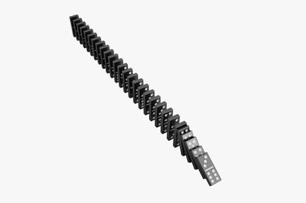 Preview: Black Domino Set - Falling Sequence