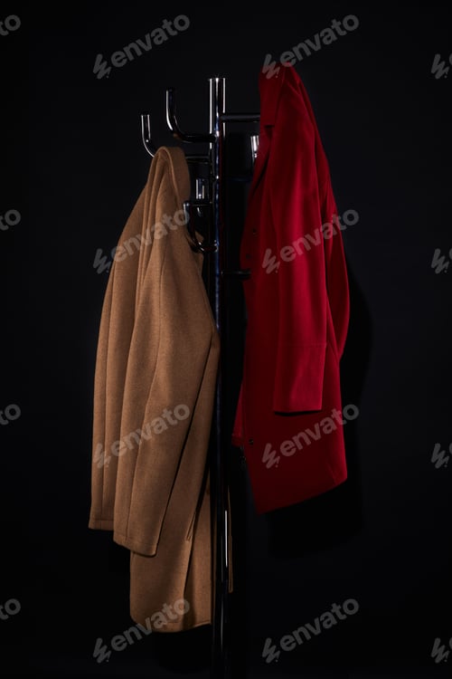 Preview: Stylish Coats on a Modern Rack Stand