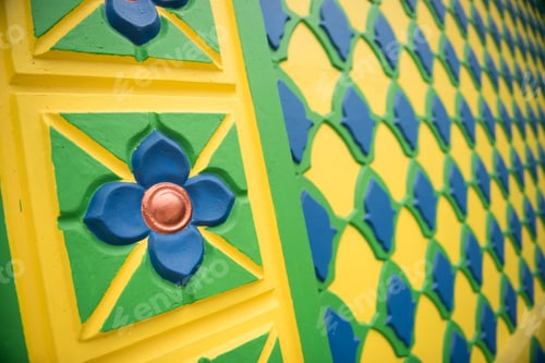 Preview: Colourful Mosque near Sabang, Pulau Weh Island, Aceh Province, Sumatra, Indonesia, Asia