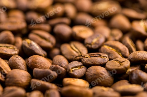 Preview: Freshly roasted coffee beans background