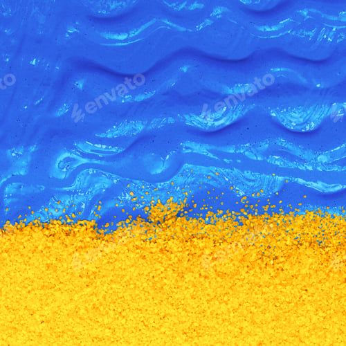 Preview: Blue waves paint