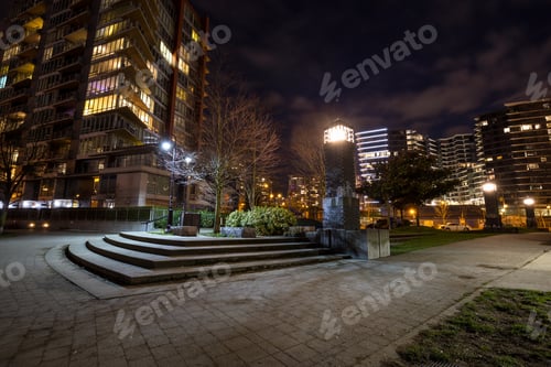 Preview: Night scene in Downtown Vancouver