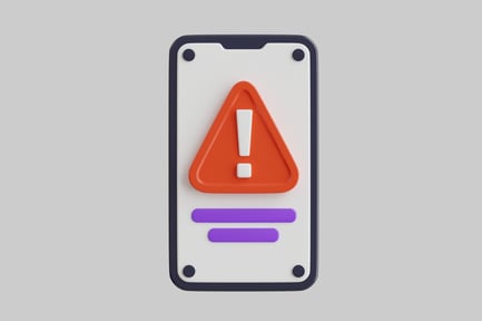 Alerte de notification d'erreur téléphonique