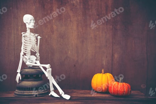Preview: Halloween pumpkins, art picture for Halloween concept