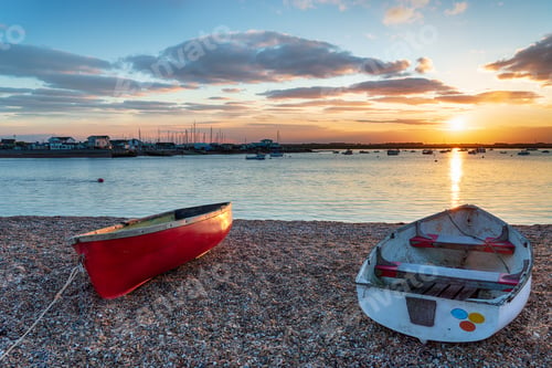 Preview: Boats on the mouth of the river Deben