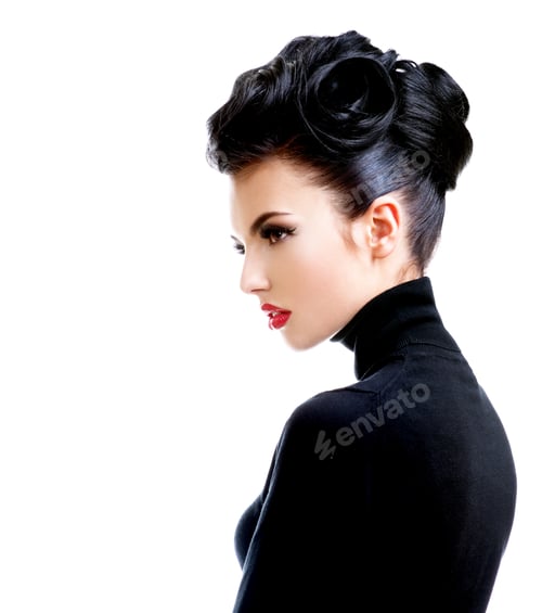 Preview: Beautiful young woman with professional make-up.