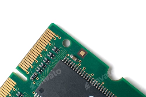 Preview: Memory chip circuit board detail