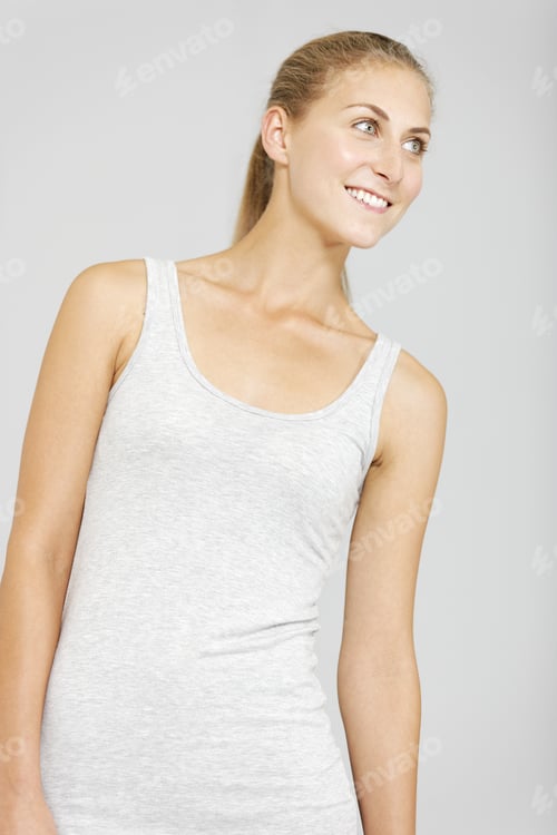 Preview: Attractive Young Woman Wearing Sports Clothes.