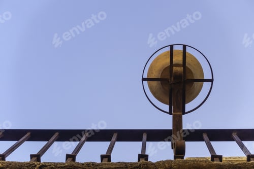 Preview: Flowerpot And Iron Railing Overhead