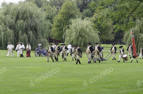 Preview: Wheaton, Illinois/Usa - September 7: American Revolutionary War (1775-1783) Reenactment On