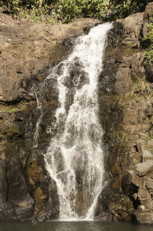 Preview: Waimea Falls (Forty-Five Feet High) On Oahu, Hawaii