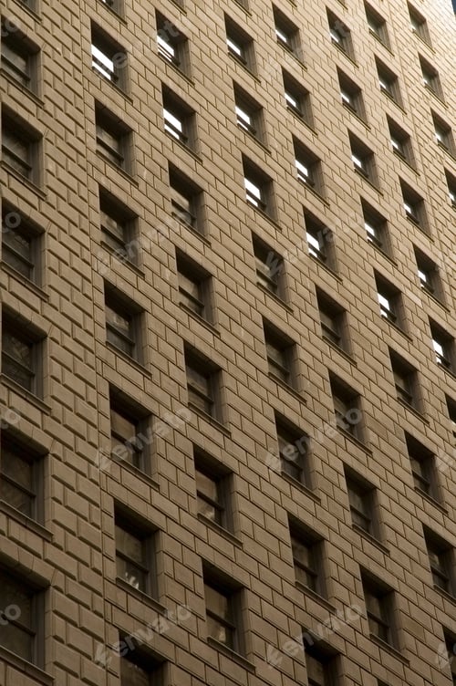 Preview: Skyscraper With Series Of Sunlit Windows