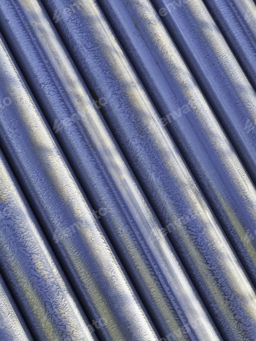 Preview: Industrial Abstract: New Steel Fence Posts Lying Together On Construction Site