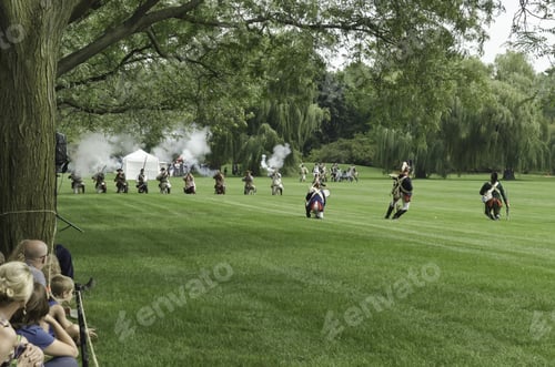 Preview: Wheaton, Illinois/Usa - September 7: American Revolutionary War (1775-1783) Reenactment On