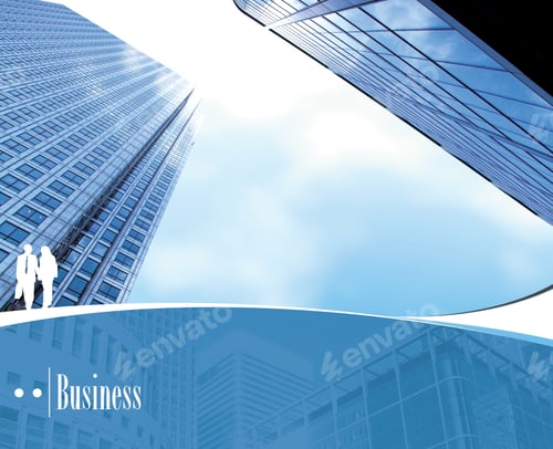 Preview: Illustration Displaying Some Corporate Buildings And A Business Sign