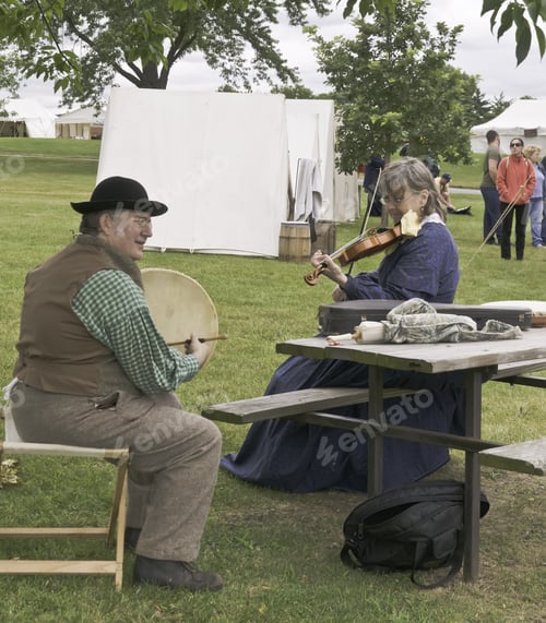 Preview: Lombard, Illinois/Usa - July 27: American Civil War (1861-1865) Reenactment On July 27, 2013, In