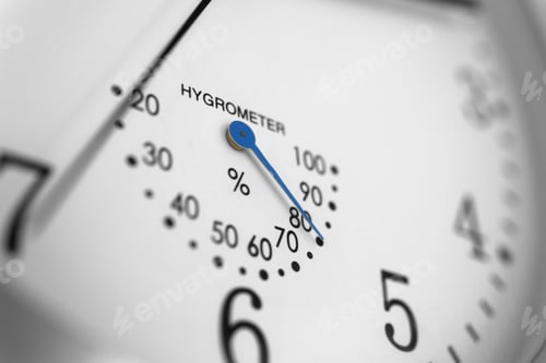 Preview: Clock Face Detail With Built In Temperature Gauge