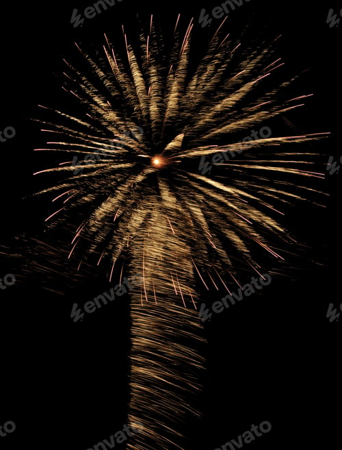Preview: "Fat" Fireworks: Rocket Trail And Streaks With Motion Blur Exaggerated By Long Exposure (More In My
