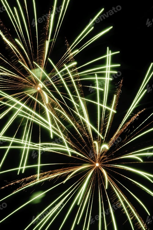 Preview: Two Bursts Of Spidery Fireworks