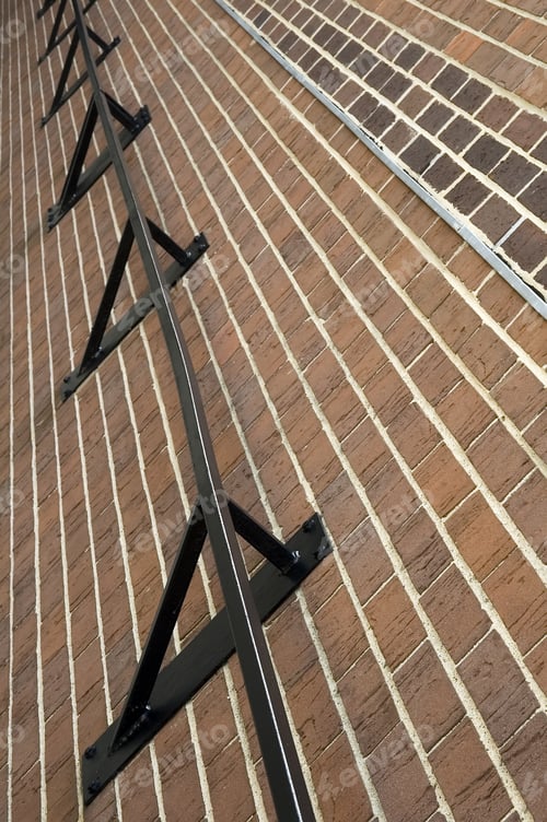 Preview: Handrail Bolted To A Brick Wall
