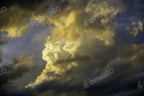 Preview: Stormy Sky At Sunset In Summer