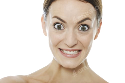 Preview: Attractive Young Woman In A Beauty Style Pose Laughing