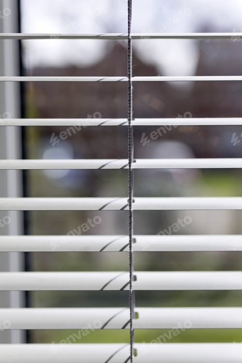 Preview: Venetian Blind Detail Against Window
