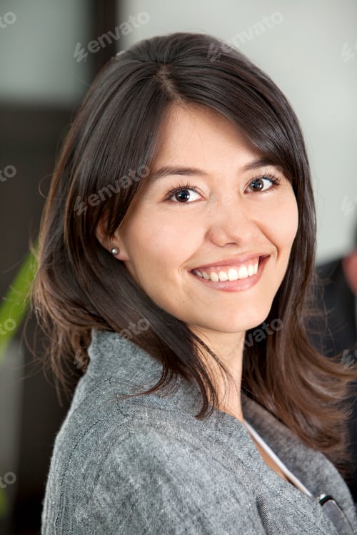 Preview: Portrait Of A Young Business Woman Smiling