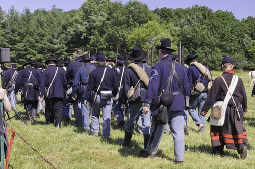 Preview: Wauconda, Illinois/Usa - July 13: American Civil War (1861-1865) Reenactment On July 13, 2013, In