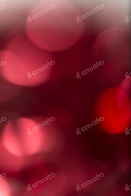 Preview: Blurred Effect On Red Coloured Tinsel On A Christmas Tree
